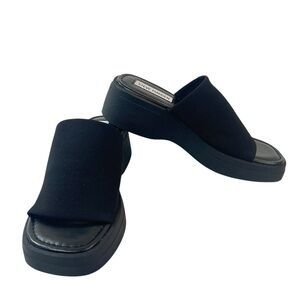 Steve Madden Jsasha Wedge Platform Sandals Womens Size 3 Heel Height 2”